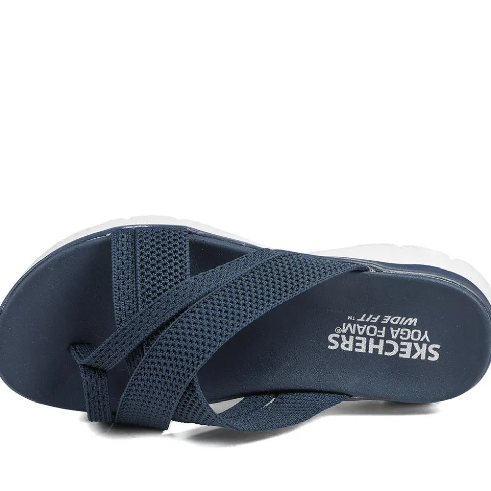 Skechers Wide Fit Summits Fantasy Walk Sandals - Navy