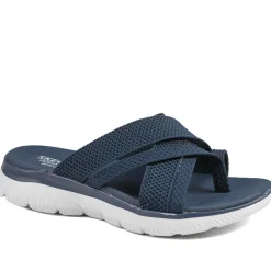 Skechers Wide Fit Summits Fantasy Walk Sandals - Navy