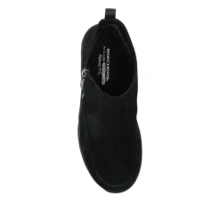 Skechers Zip Up Leather Boots - Black