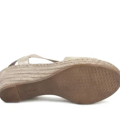 Slingback Wedge Sandals - Natural