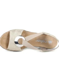 Slingback Wedge Sandals - Natural