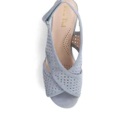 Slingback Wedges - Navy Suede