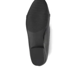 Slip-On Ballerina Pumps - Black Patent