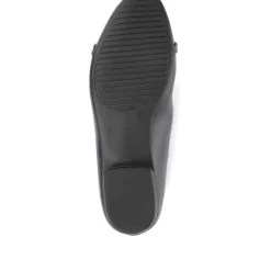 Slip-On Ballerina Pumps - Navy