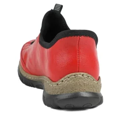 Slip-On Casual Shoes - Red