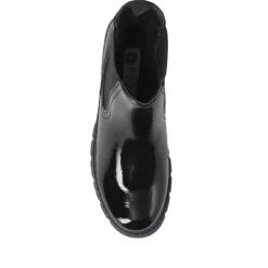Slip-On Chelsea Boots - Black Patent