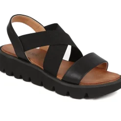 Slip On Chunky Sandals - Black