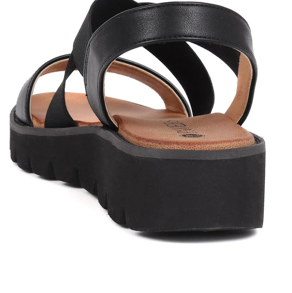 Slip On Chunky Sandals - Black