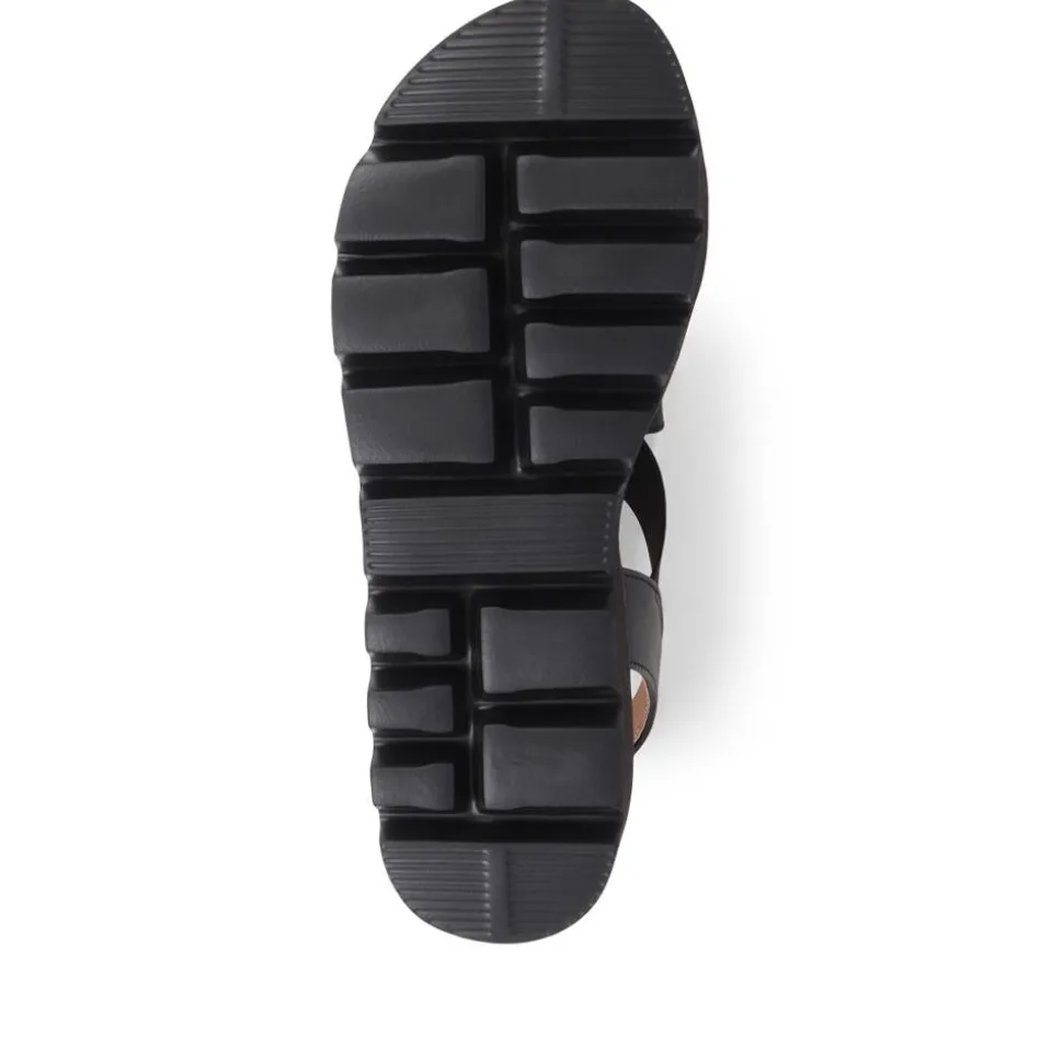 Slip On Chunky Sandals - Black Multi