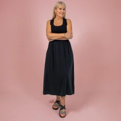 Slip On Chunky Sandals - Black Multi