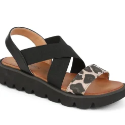 Slip On Chunky Sandals - Black Multi