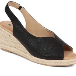 Slip-On Espadrilles - Black
