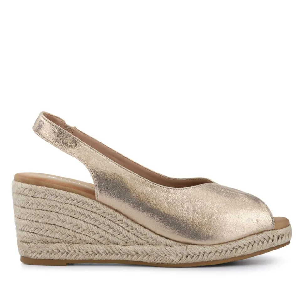 Slip-On Espadrilles - Gold