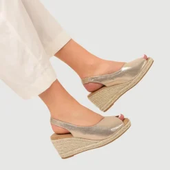 Slip-On Espadrilles - Gold