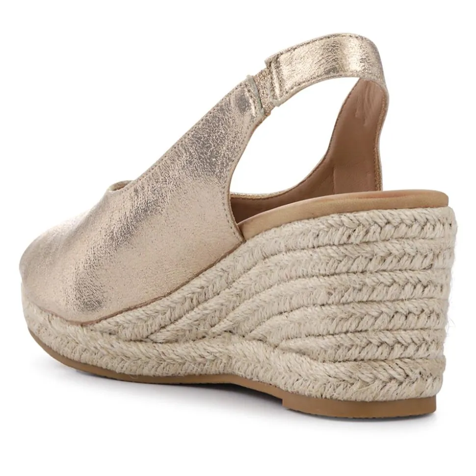 Slip-On Espadrilles - Gold