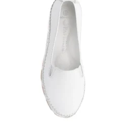 Slip-On Leather Pumps - White