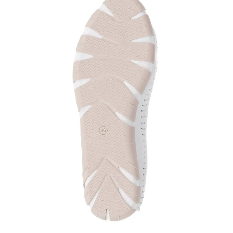 Slip-On Leather Pumps - White