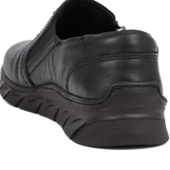 Slip-On Leather Shoes - Black