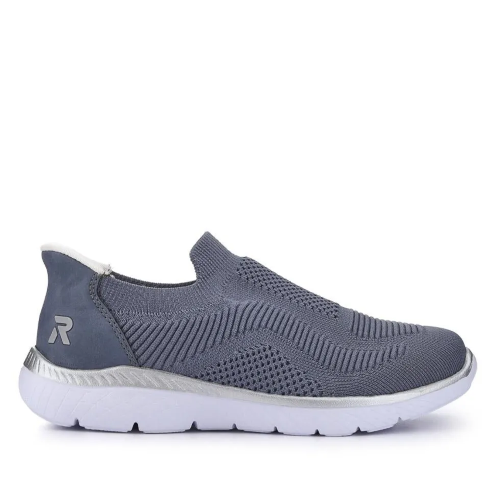 Slip-On Memory Foam Trainers - Blue