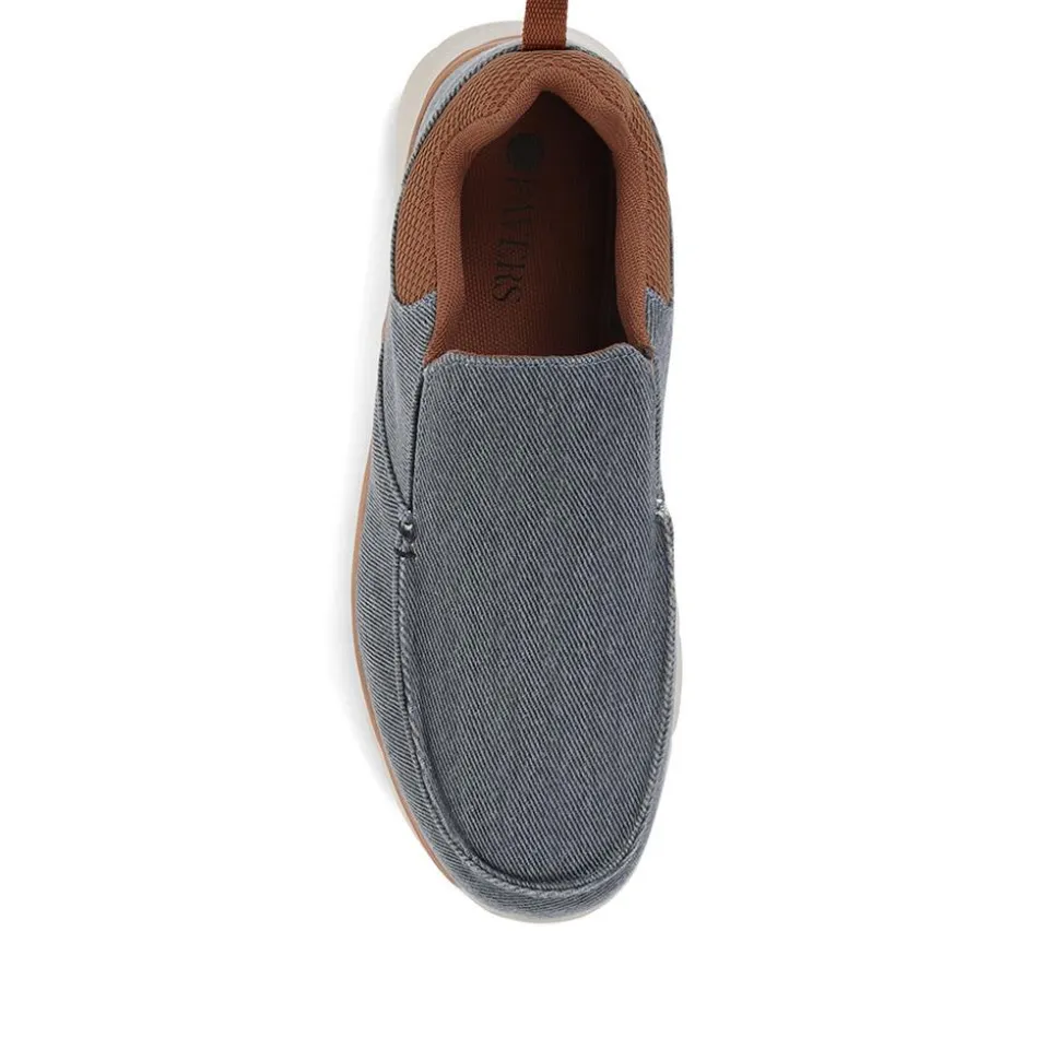 Slip-On Memory Foam Trainers - Navy
