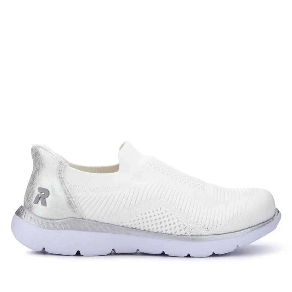 Slip-On Memory Foam Trainers - White