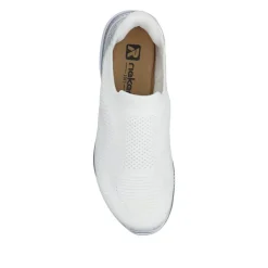 Slip-On Memory Foam Trainers - White