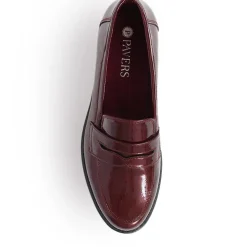 Slip-On Patent Loafers - Burgundy Patent