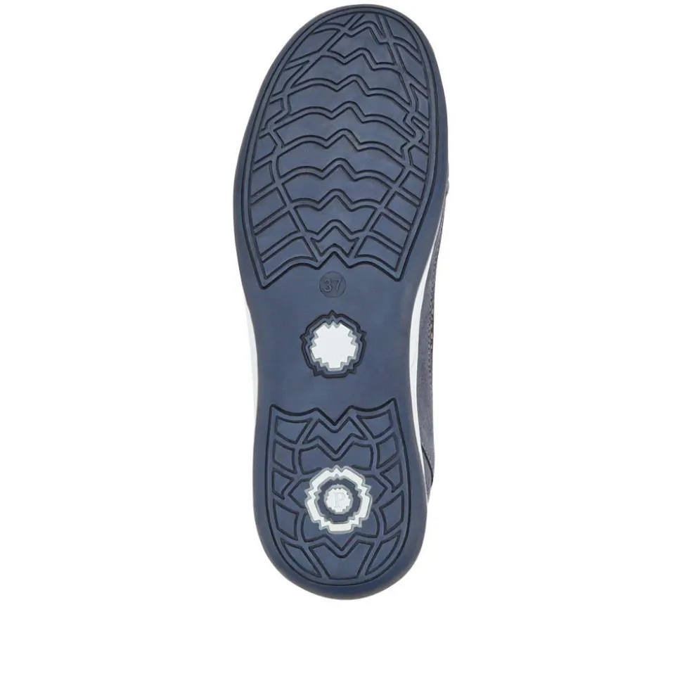 Slip-On Patterned Lightweight Pumps - Denim Multi