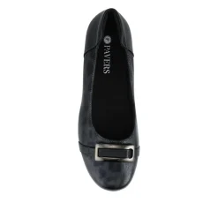 Slip On Pump - Black Leopard