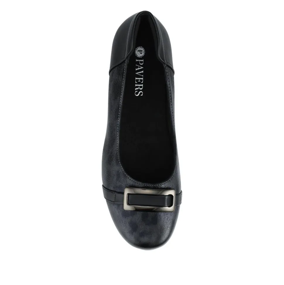 Slip On Pump - Black Leopard