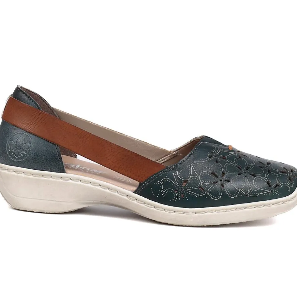 Slip On Pumps - Blue Multi