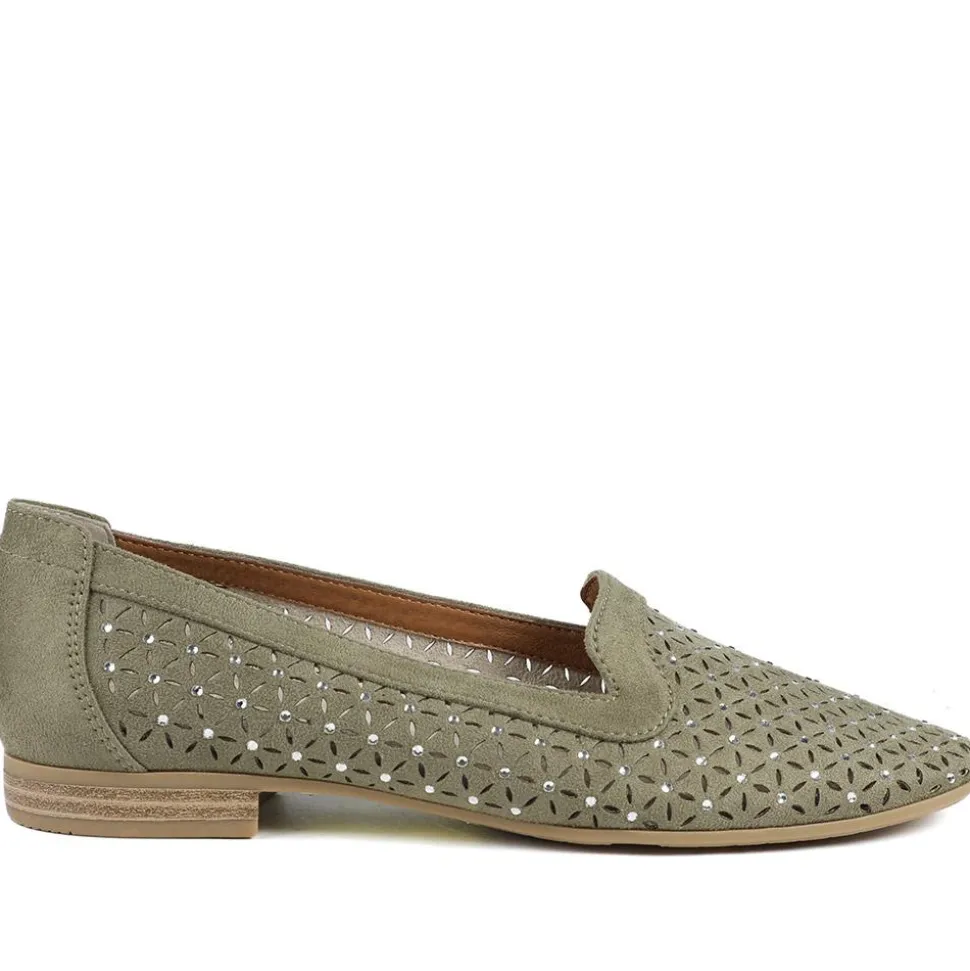 Slip-On Pumps - Khaki