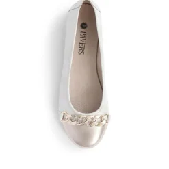 Slip-On Smart Ballet Pumps - Gold