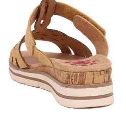 Slip-On Touch-Fasten Mules - Natural