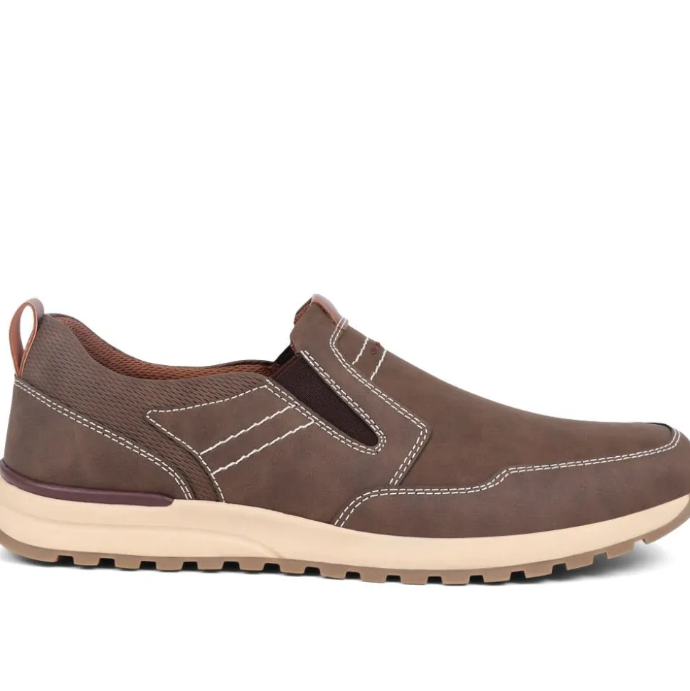 Slip-On Trainers - Brown