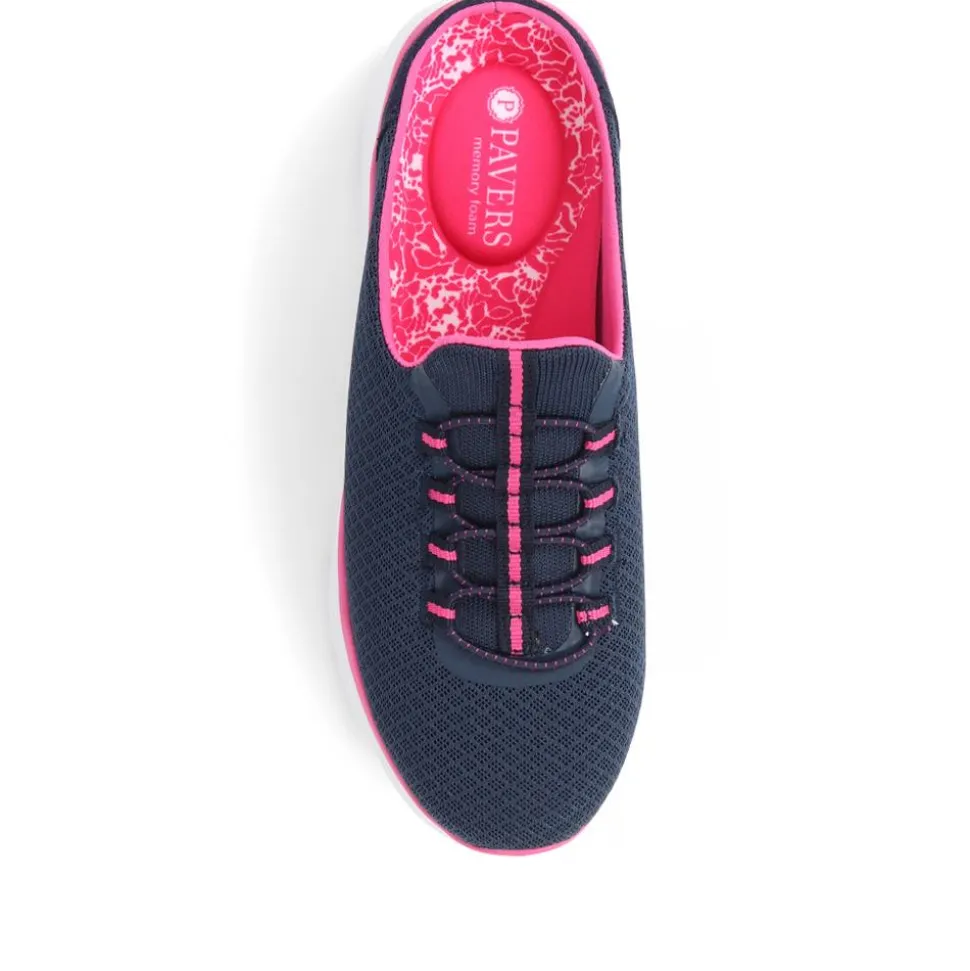 Slip-On Trainers - Navy-Pink