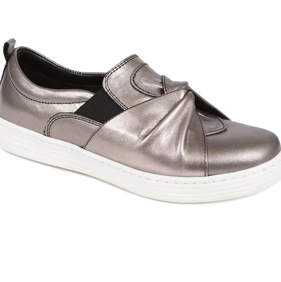Slip-On Trainers - Pewter
