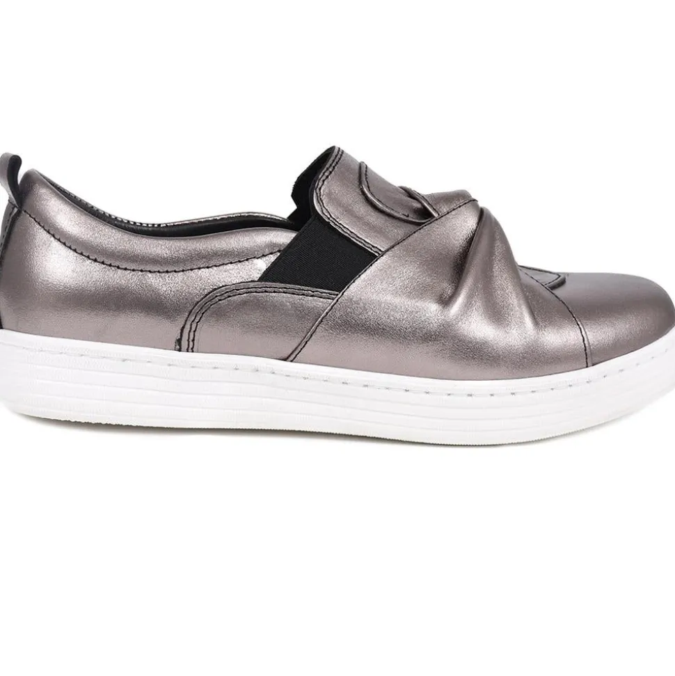 Slip-On Trainers - Pewter