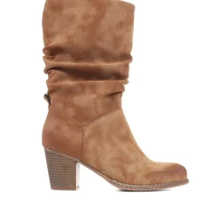 Slouch Boots - Tan