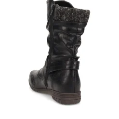 Slouch Calf Boots - Black