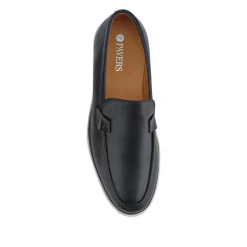 Smart All-Leather Loafers - Navy
