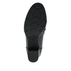 Smart Block Heeled Slip On Shoes - Black
