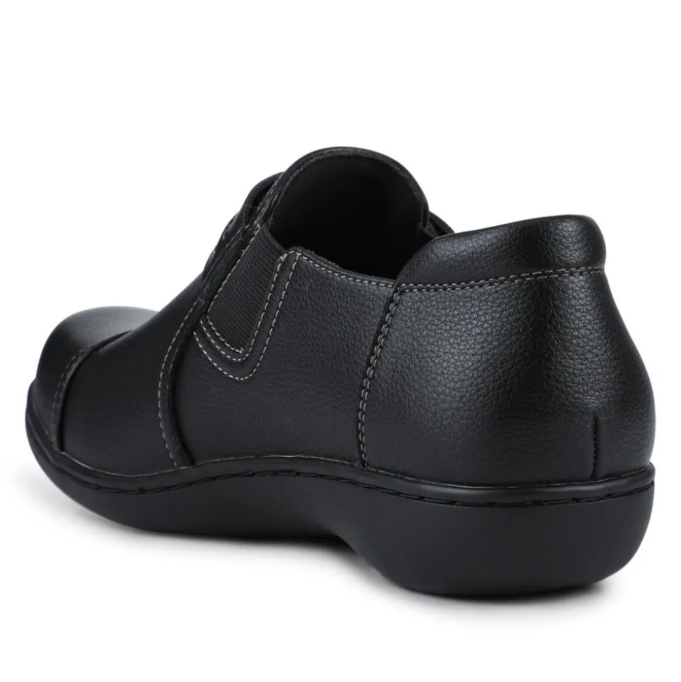 Smart Elasticated Slip-On Shoes - Black