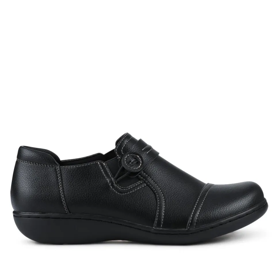Smart Elasticated Slip-On Shoes - Black