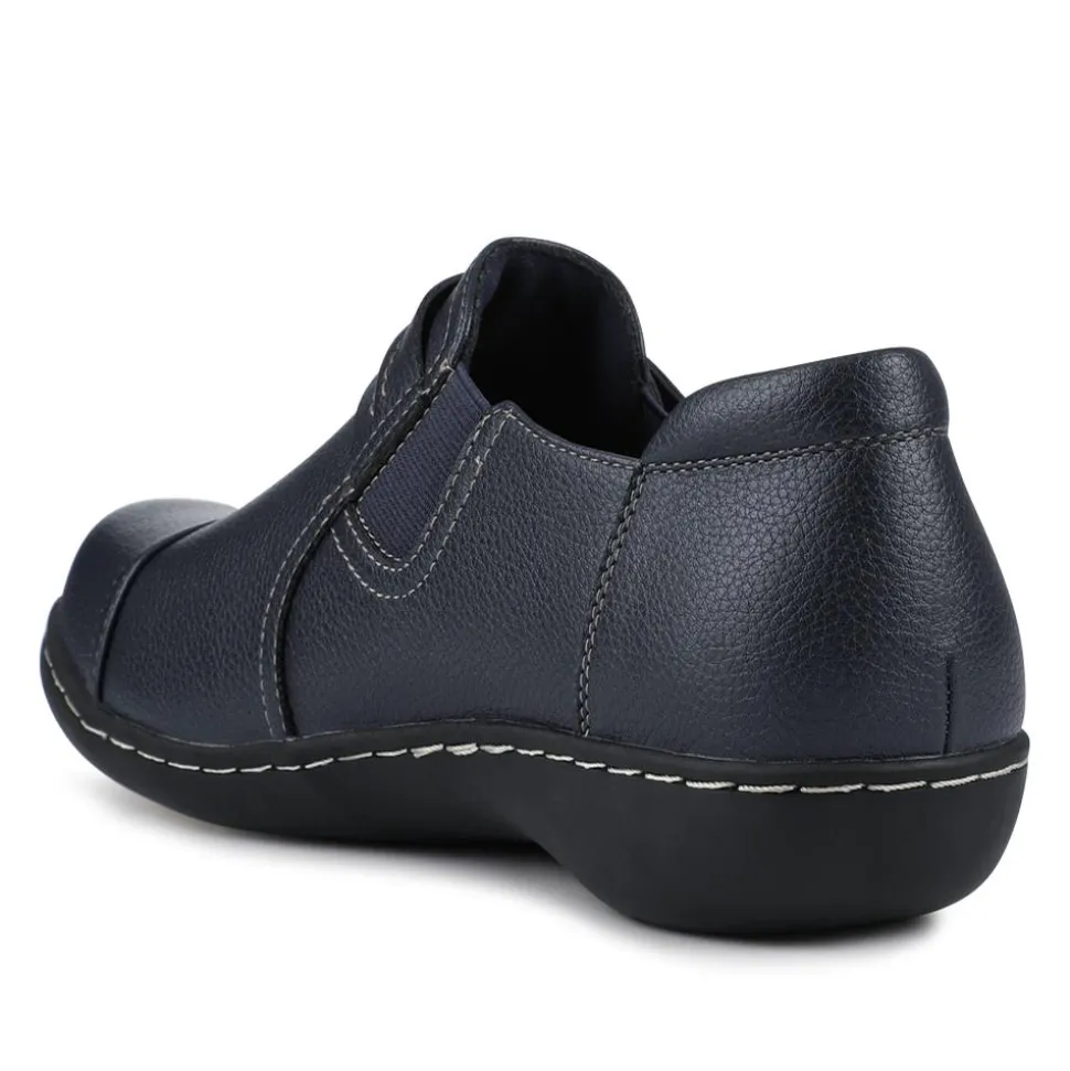 Smart Elasticated Slip-On Shoes - Navy