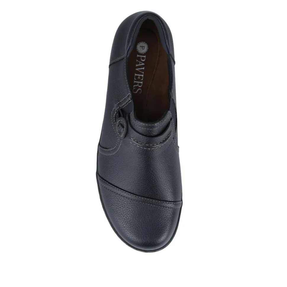 Smart Elasticated Slip-On Shoes - Navy