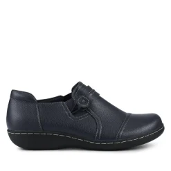 Smart Elasticated Slip-On Shoes - Navy