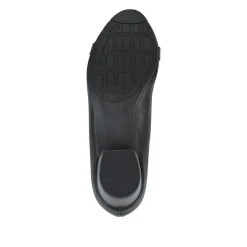 Smart Heeled Buckle Court Shoes - Black