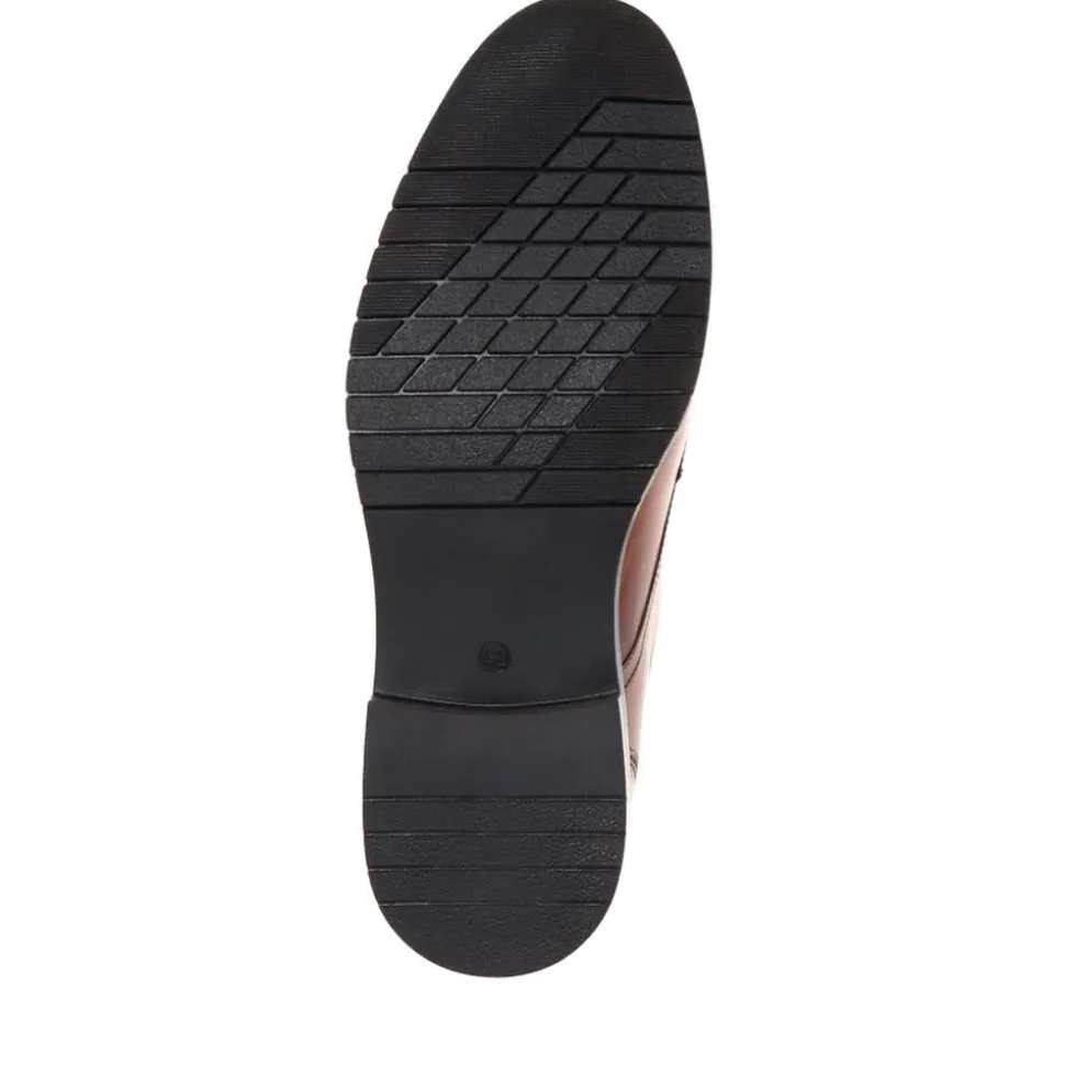 Smart Lace-Up Shoes - Tan