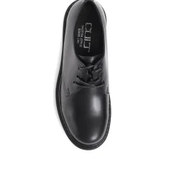 Smart Lace-Up Work Shoes - Black